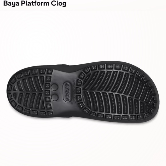 CROCS Baya Platform Clog in Black size: 7 - Picture 4 of 4